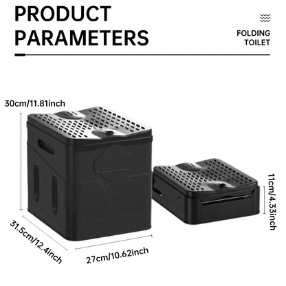 Portable Outdoor Camping Toilet – Odor-Proof Folding Emergency & Multifunctional Travel Toilet