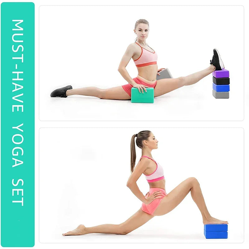 EVA Yoga & Pilates Blocks – Exercise Bricks for Home Fitness, Reinforcement, and Workout Support