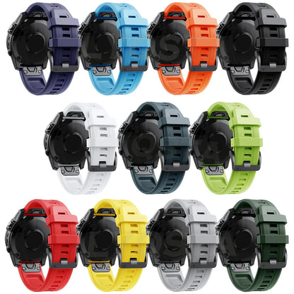 QuickFit Silicone Watch Strap 26mm 22mm for Garmin Fenix 7X 7 Pro 6X 6 5X 5 Plus 8 – Durable Replacement Sport Watchband