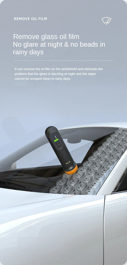 LEIBOO Wireless Car Polishing & Waxing Machine — 12,000RPM Scratch Repair and Windshield Glass Oil Film Remover