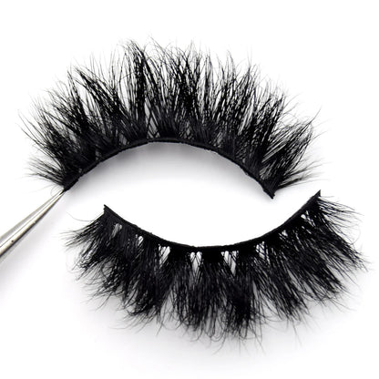 Visofree 3D Mink Eyelashes – Thick Handmade Full Strip Cruelty-Free False Lashes for Makeup M56