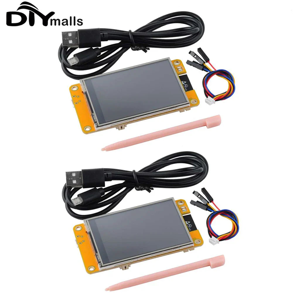 2.8" ESP32-2432S028R TFT LCD Module – ILI9341 Resistive Touchscreen Display with ESP-WROOM-32 Development Board & Acrylic Case
