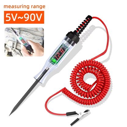 6V 12V 24V Automotive Circuit Tester - Car & Truck Voltage Diagnostic Probe Test Pen