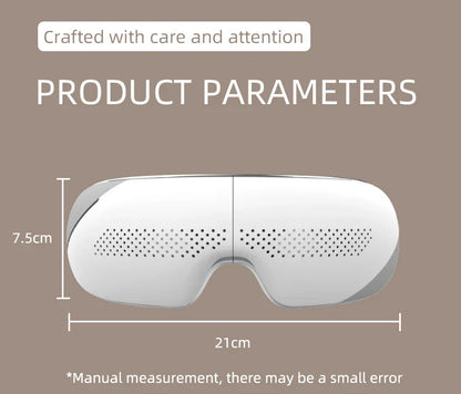 Newest Visible Eye Massager | Smart Airbag Compression Glasses with Bluetooth Music for Better Sleep