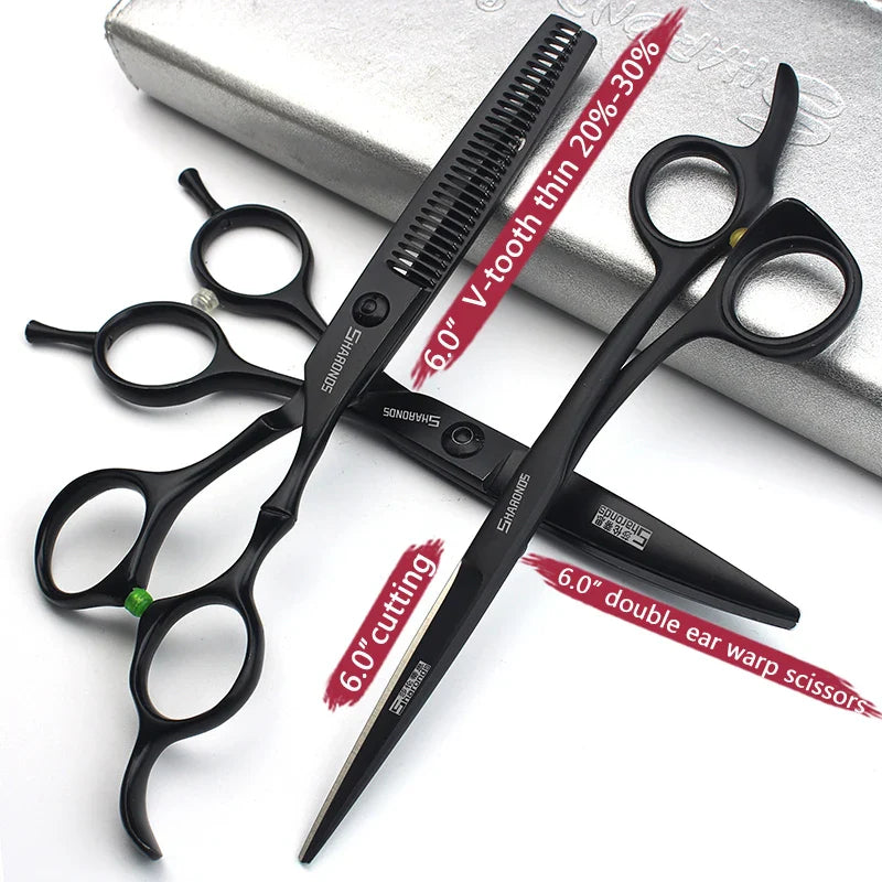 SHARONDS Professional Hairdressing Scissors – 440C Japanese Steel Barber Shears for Salon & Home Use