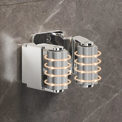Stainless Steel Mop Clip Holder — Wall-Mounted Broom & Brush Hanger Rack for Kitchen & Bathroom Organization