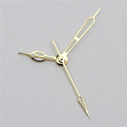High-Quality Vintage Watch Hands - Polished BGW9 & C3 Luminescent Blue/Green Pointer for Seiko NH35/NH36 Movement Conversion