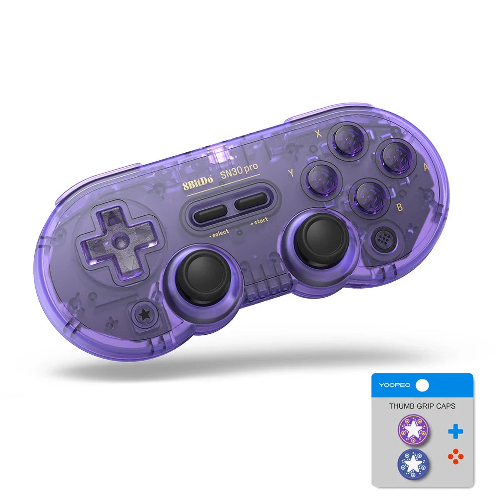 8Bitdo SN30 Pro Bluetooth Gamepad Controller – Wireless Retro Joystick for Nintendo Switch, PC, Android, macOS, SteamOS & Raspberry Pi