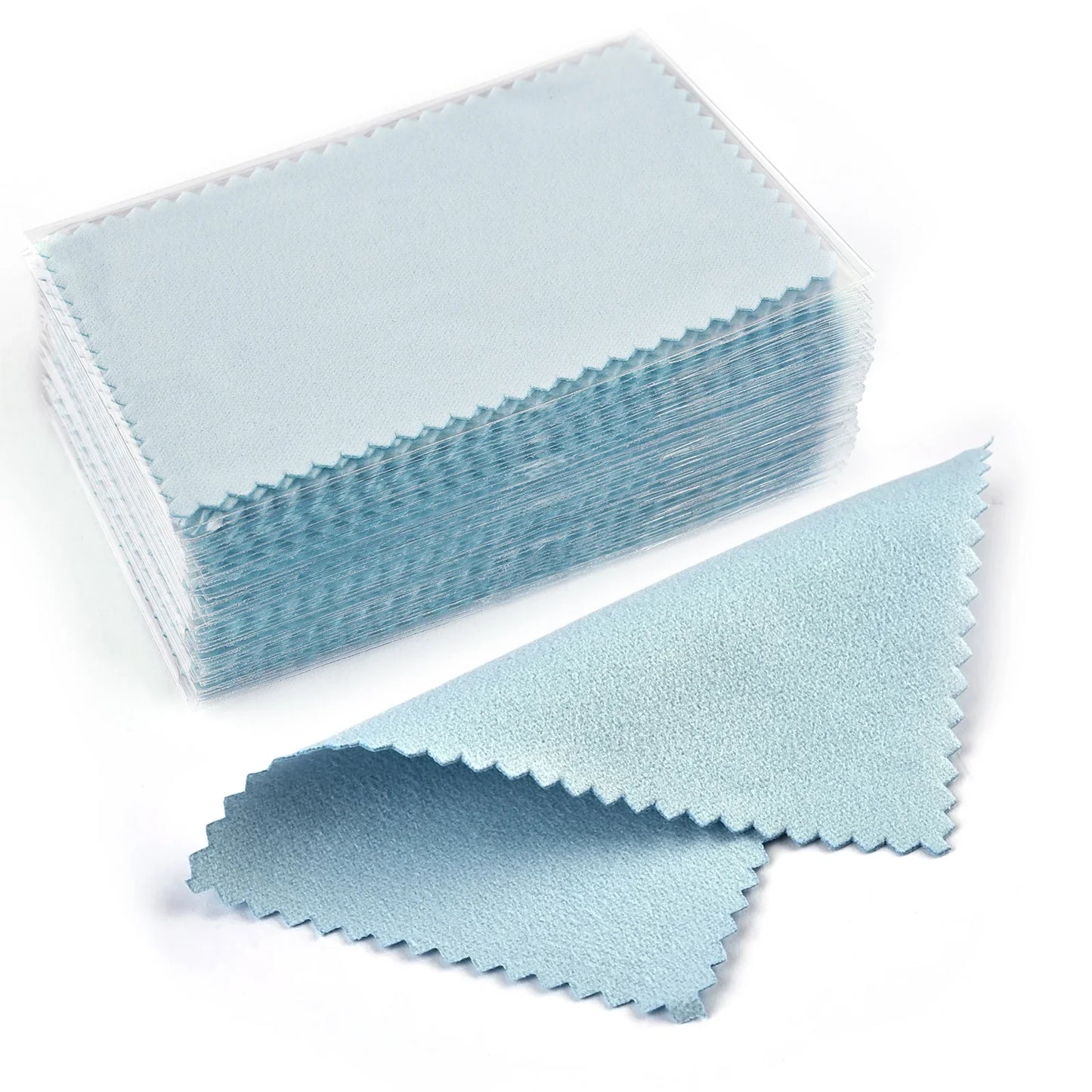 Silver Polishing Cloth – 8x8cm Reusable Jewelry Cleaning Wipes (10/50PCS) Anti-Tarnish