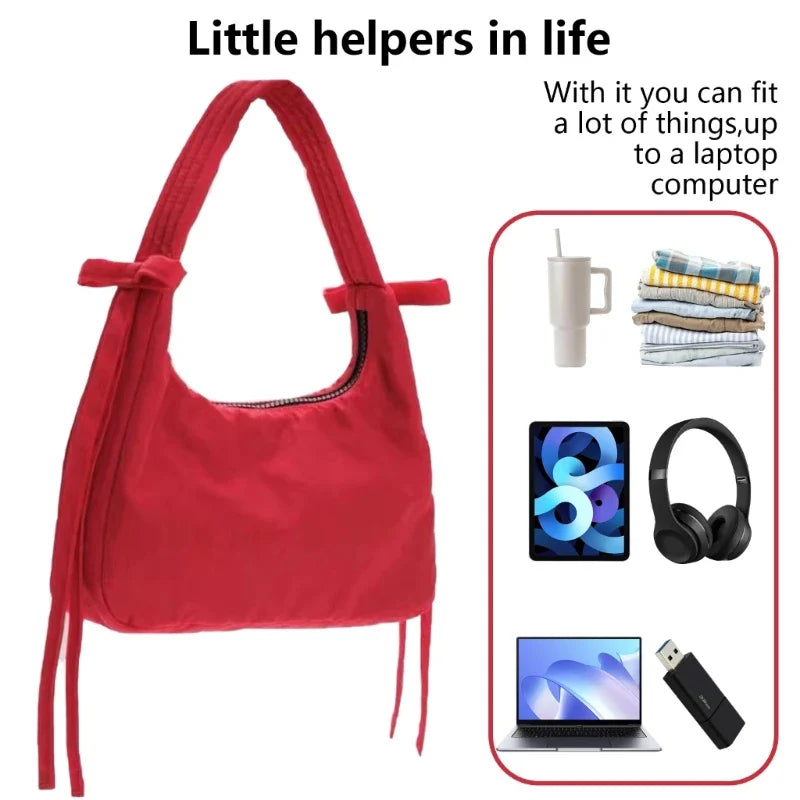 Nylon Handbag for Women – Casual Zipper Purse to Complete Your Look