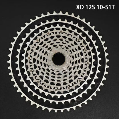 GOLDIX 12-Speed Ultralight MTB Cassette – CNC Sprocket 11-51T/11-46T HG & 10-46T/10-51T XD for Shimano SRAM