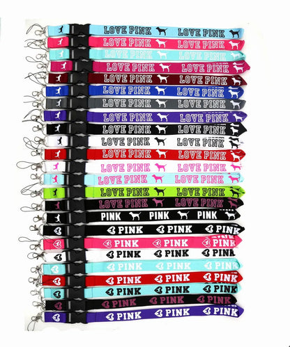 LOVE PINK Cellphone Lanyard Strap – Detachable Buckle Holder for Keys, ID Cards, Clothing & Accessories (H005)