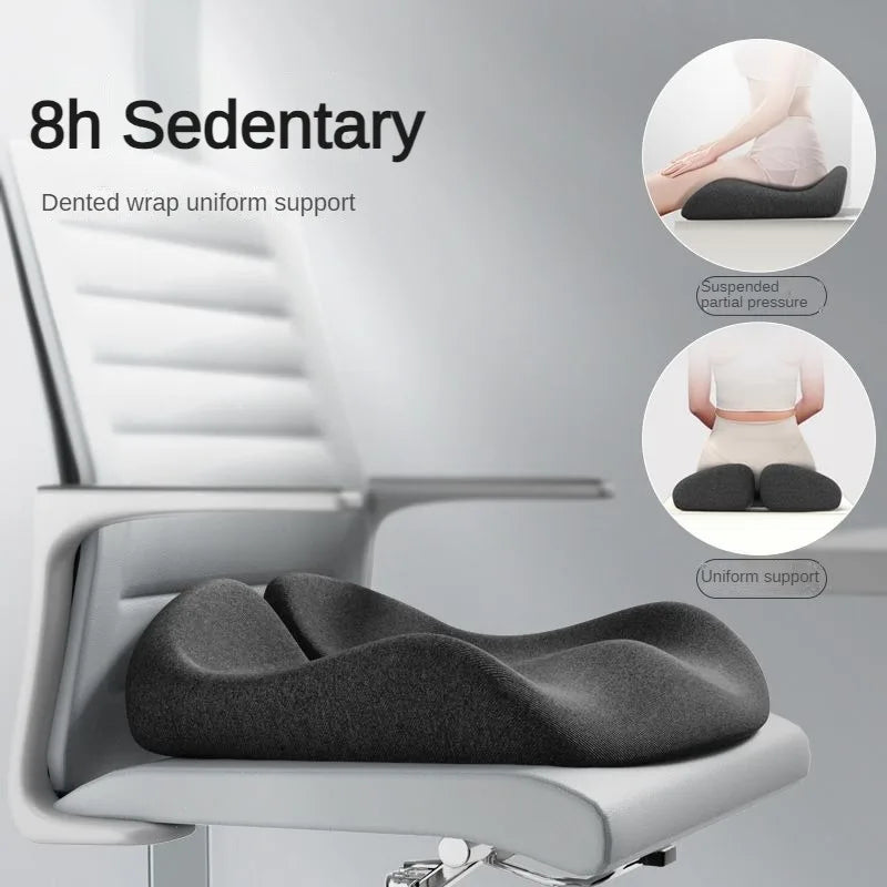 Orthopedic Memory Foam Coccyx Cushion – Tailbone & Sciatica Pain Relief for Office Chair & Car Seat, Non-Slip Comfort Design