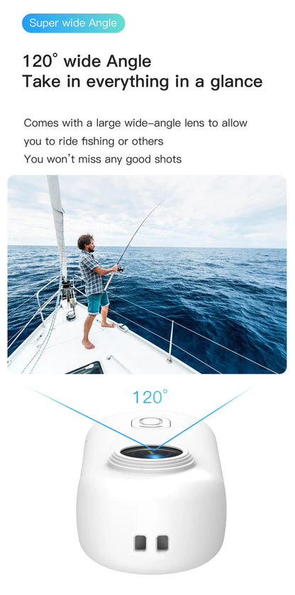 4K Thumb Action Camera — HD Sports Cam with Image Stabilization, Auto Exposure & Rechargeable 800mAh Battery
