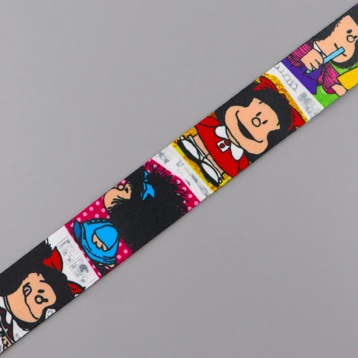 Cartoon Girl Credential Holder with Lanyard – Cute Neck Strap for Cards, Badges, Keys & Keychain Accessories