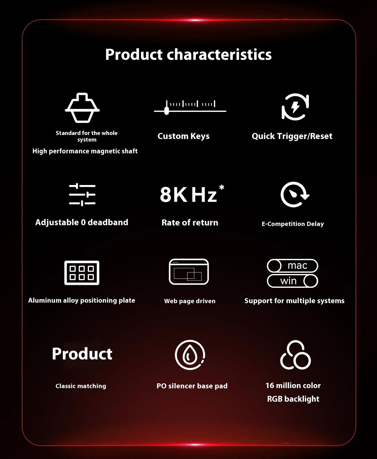 MADLIONS MAD 60/68HE Magnetic Switch Wired Gaming Keyboard – Hot Swap, Rapid Trigger, Customizable PC Gamer Accessory
