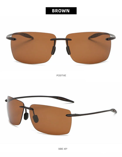 Ultralight TR90 Frameless Sunglasses — Unisex Driving & Outdoor Sports Shades