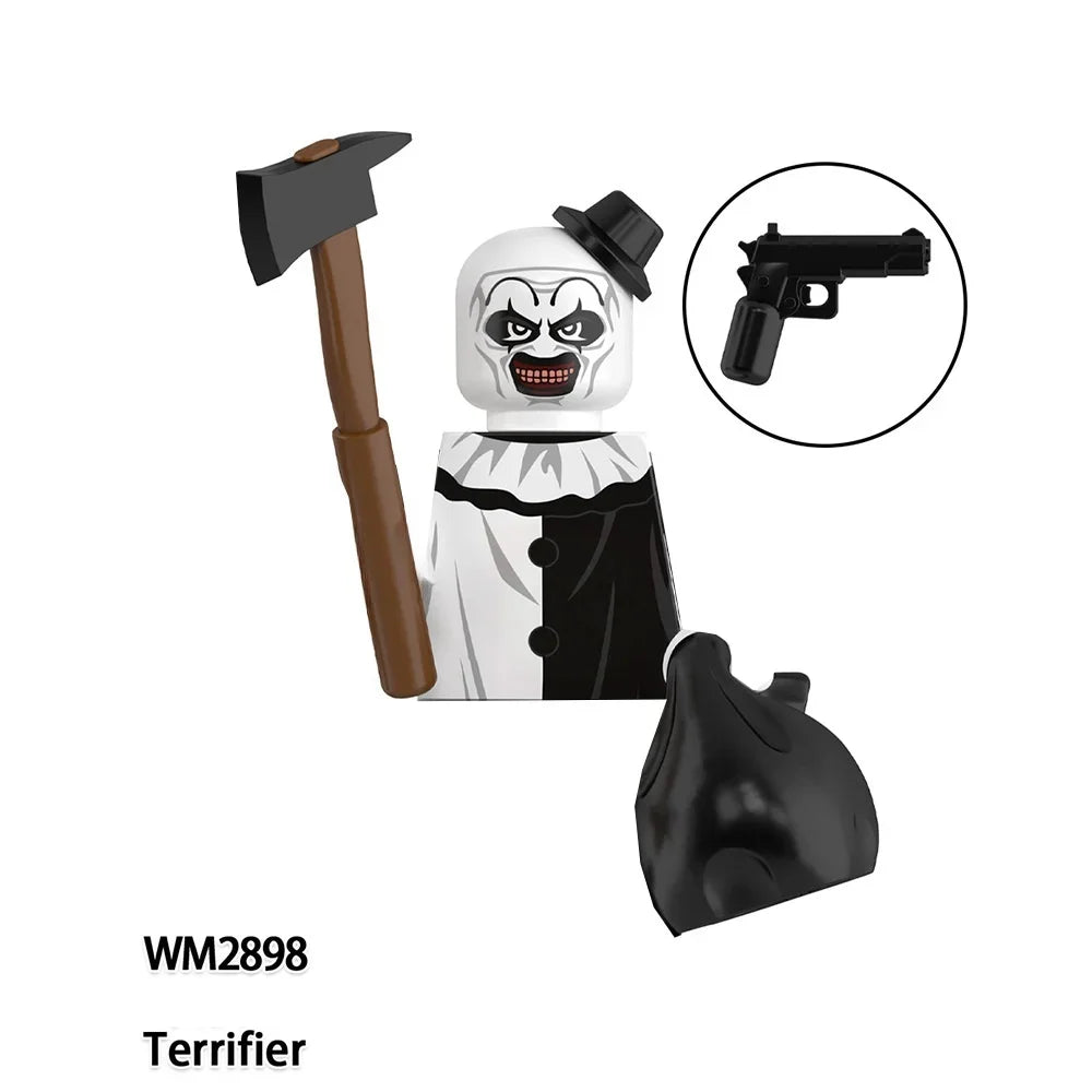 Horror Movie Action Figure Building Blocks – M3gan, Nun & Ash Terrifier Halloween Toy Gift