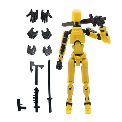 13-Joint Articulated Figure – Movable DIY 3D Printed Action Doll for Stop Motion & Animation