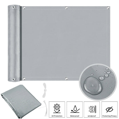 Balcony Privacy Screen – Waterproof UV Protection Shade Cloth for Patio, Garden & Pool