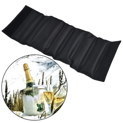 Red Wine Insulated Ice Pack Gel – Quick Cooling PVC Wine Cooler Bag, Champagne/Ice Pack for Liquor, Portable Cold Tools (37.7x14x1cm)