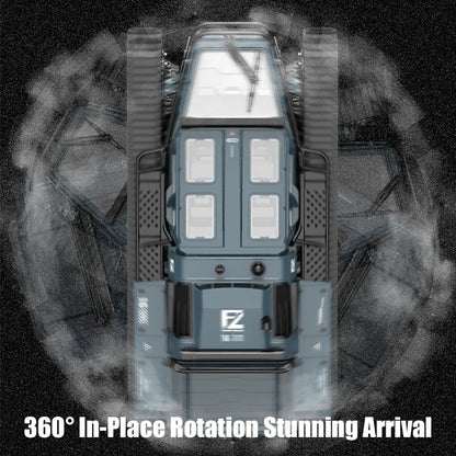JJRC C8812 LED Tracked Tank RC Car — Full-Scale Simulation Model, Drift Remote Control Off-Road Vehicle Toy for Boys Gift