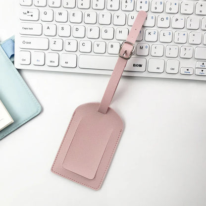Custom Initial Luggage Tag – Personalized Name & Letter Tags for Men & Women, PU Travel Suitcase Label, Engraved Logo Airplane Accessories