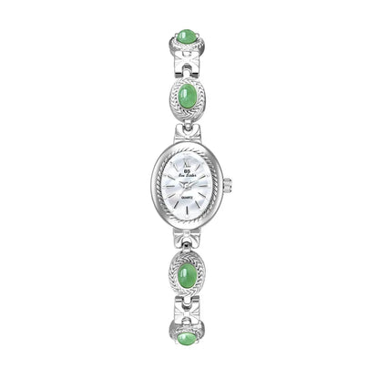 Oval Gold Women's Watch – Luxury Rhinestone Dress & Casual Quartz Small Dial Wristwatch 2025 ⌚✨