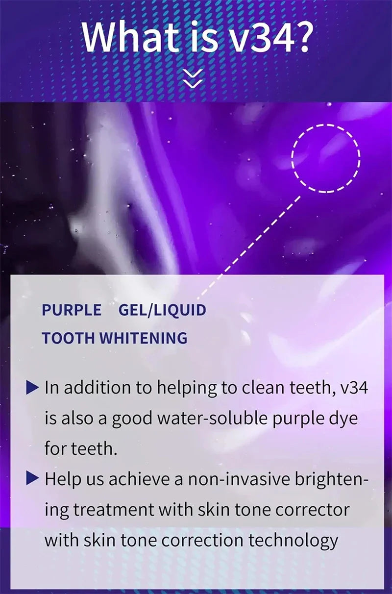 V34 Teeth Whitening Toothpaste – 5D Whitening Stick for Oral Hygiene, Cleaning & Fresh Breath Care