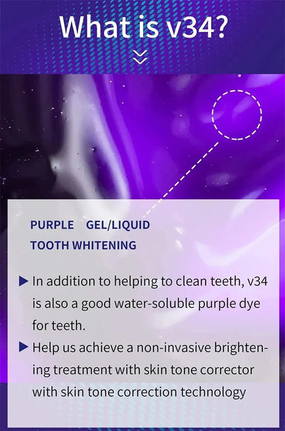 V34 Teeth Whitening Toothpaste – 5D Whitening Stick for Oral Hygiene, Cleaning & Fresh Breath Care