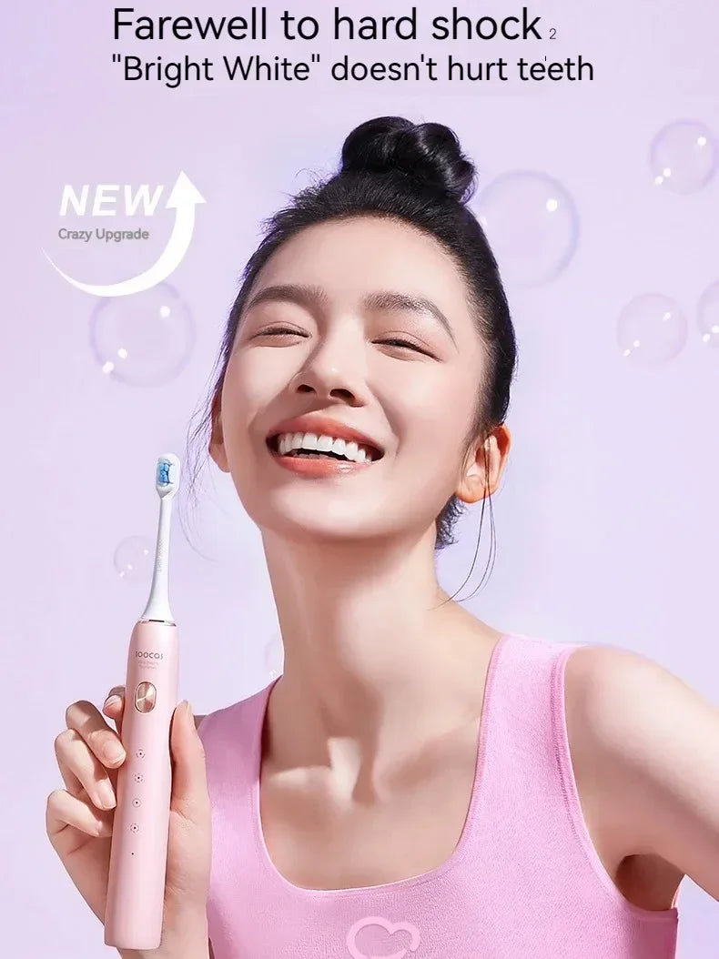 SOOCAS X3S Sonic Electric Toothbrush – IPX8 Waterproof, 180-Day Battery Life, Ultrasonic with Soft Cloud Toothbrush Heads