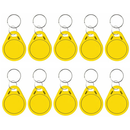 10PCS 125KHz T5577 Rewritable Keyfobs – Duplicate RFID 5200 Proximity Access Card ID Token Keychain Cloner Tags
