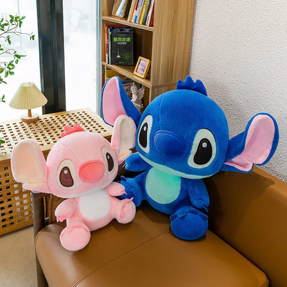 Big Size Disney Stitch Holding Duck Plush – Cute Hugging Doll Pillow Toy for Kids & Xmas Gifts