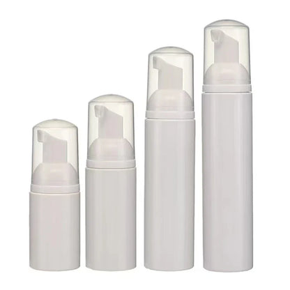 30 Pcs Plastic Foam Pump Bottles - 30ml/50ml/60ml/100ml Empty Face Cleaner & Cosmetic Dispensers, Refillable Soap & Hand Sanitizer Bottles
