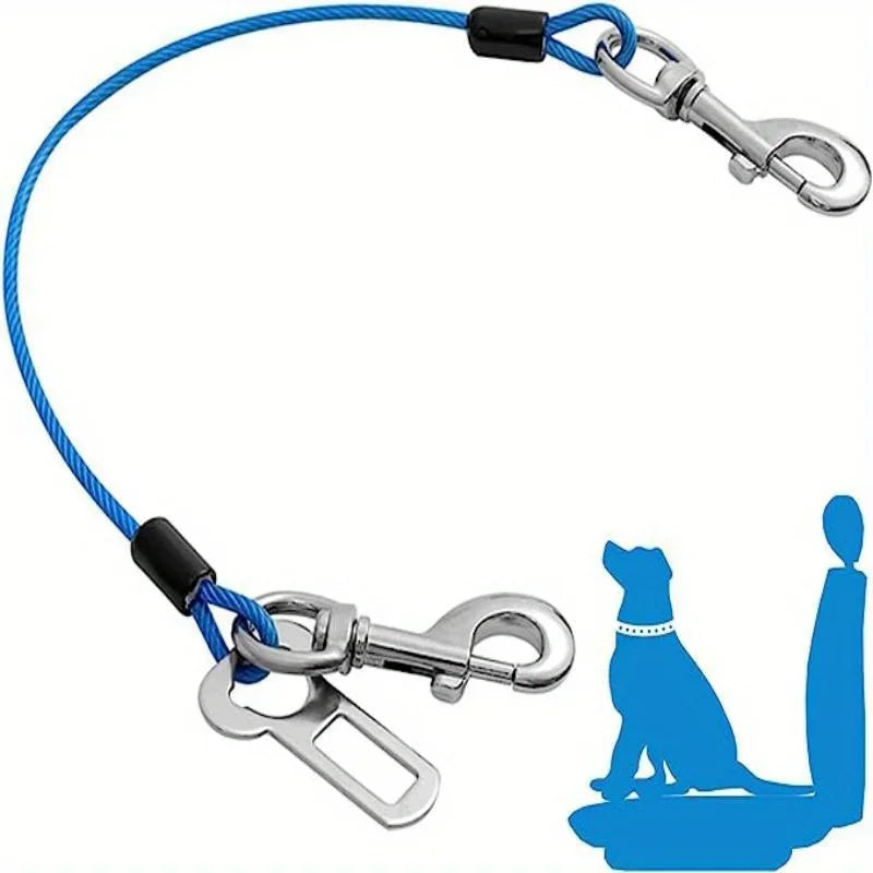 Chew-Proof Dog Car Harness – Durable & Secure Seat Belt for Small/Medium Dogs, Comfortable Pet Travel Safety Essential