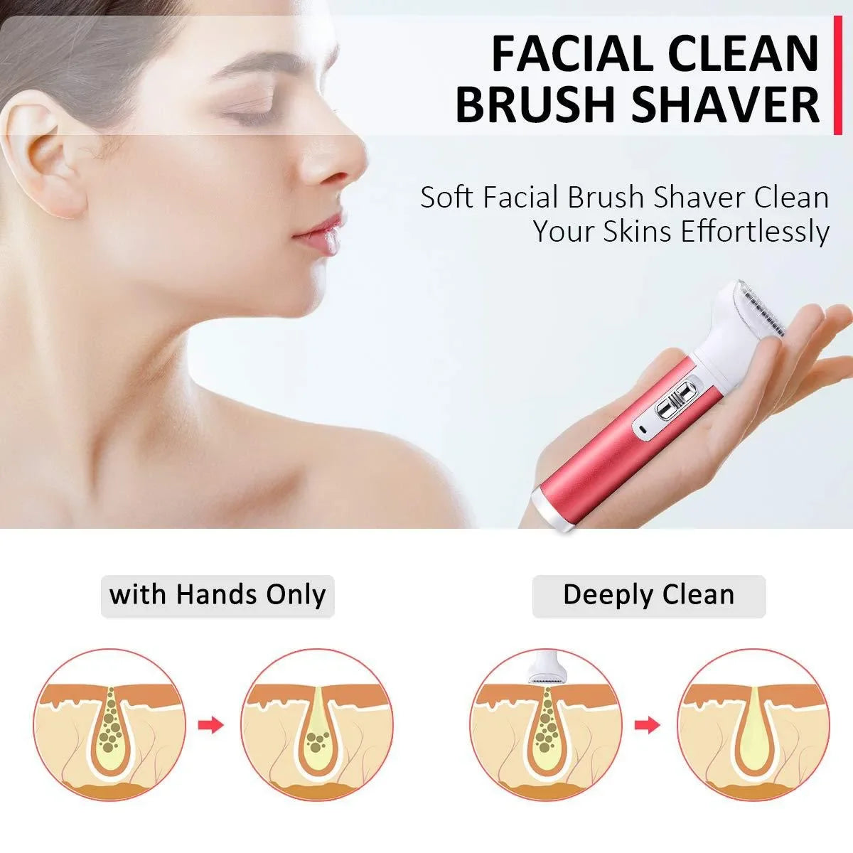 Electric Female Shaver – All-in-One Intimate Care for Armpit & Pubic Hair Trimming and Shaving