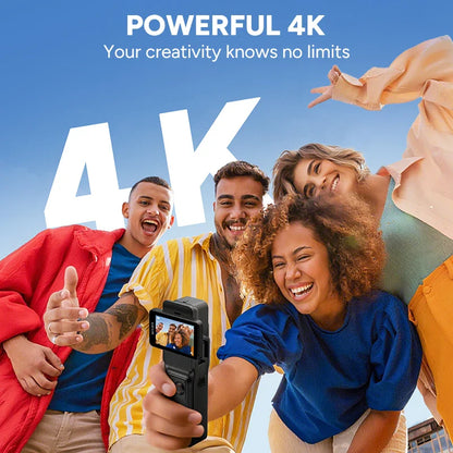 SJCAM C400 4K Action Camera – Dual Screen 30FPS, 90° Flip Touch Display, 6-Axis Gyro Stabilization, Long Battery Life Cam