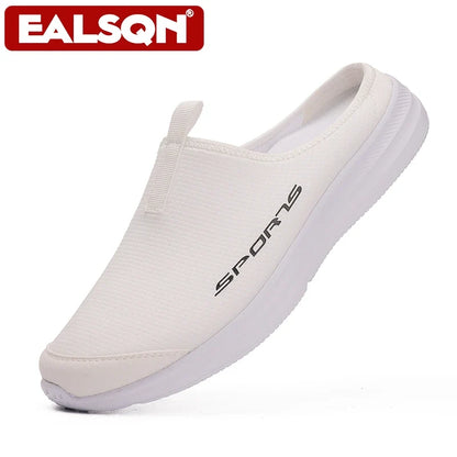 Men's Summer Half-Slip Shoes - Soft Sole Casual Flat Bottom Lightweight Sneakers