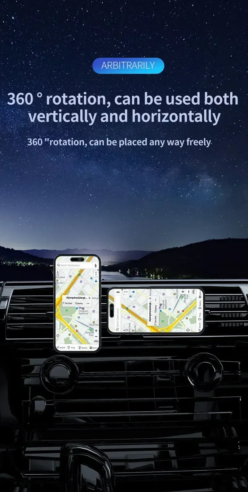 30W RGB Magnetic Car Wireless Charger – Fast Charging Stand Mount for iPhone 12-15 Pro Max, MagSafe Compatible