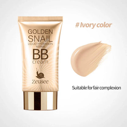 BB Cream Liquid Foundation – Full Coverage Natural Concealer Makeup Base, Long-Lasting Oil Control Face Cosmetics for Women