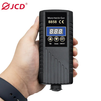 JCD 750W Heat Gun – Digital Display Micro Rework Soldering Station & Hot Air Gun for Welding & Repair, Model 8858