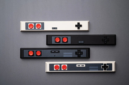 Retro Gamepad Keycap 6.25u Spacebar – Artisan ABS Keycap for MX Switches, Black & White for Mechanical Gaming Keyboards
