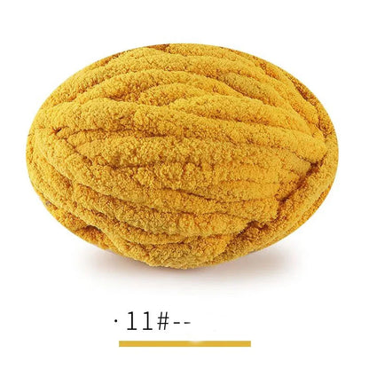 250g Extra Thick Ice Chenille Yarn Ball for Hand Knitting – Soft DIY Blanket, Cushion, Scarf & Pet Bed Yarn for Craft Projects