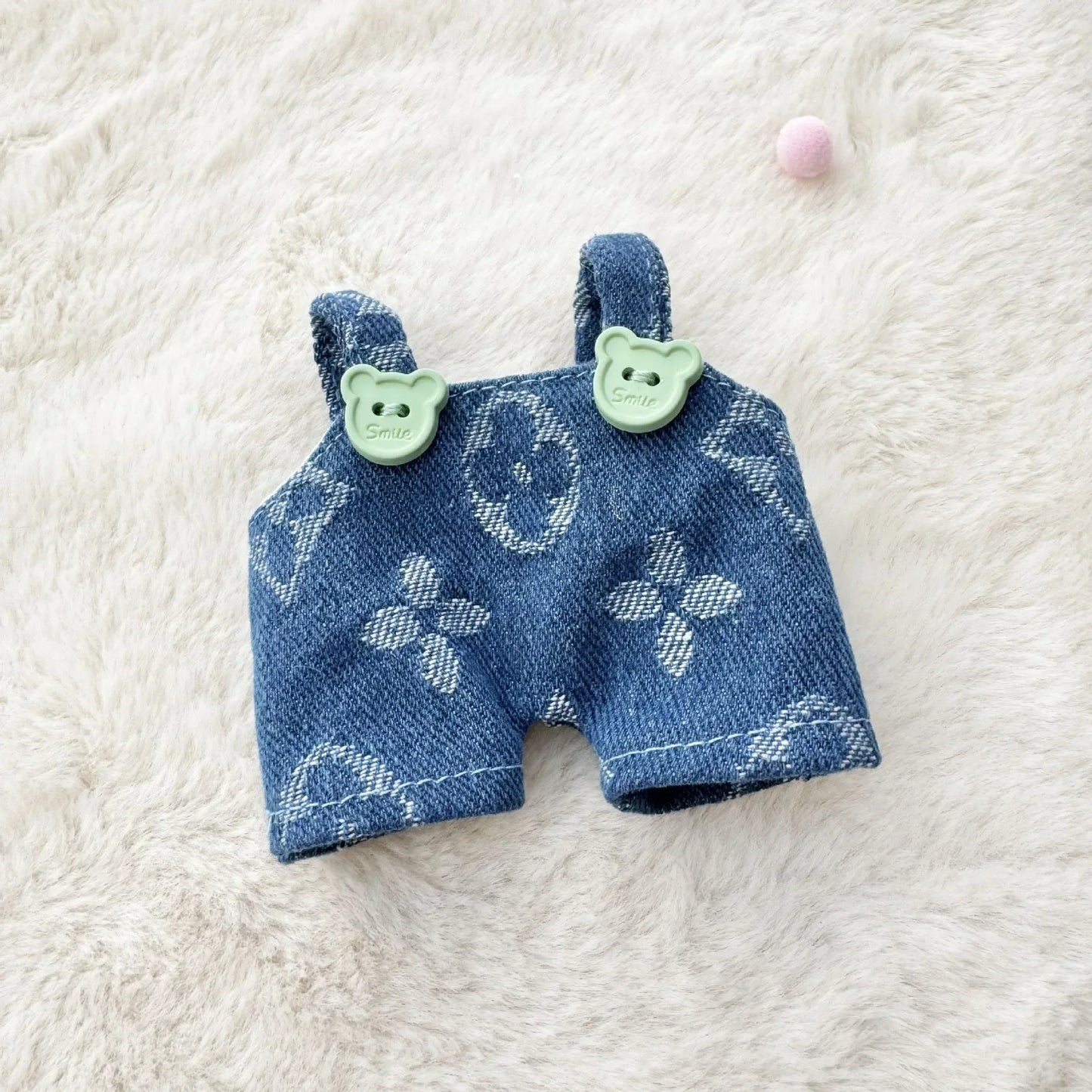 Anime Labubu Doll Clothes — Fashion Overalls for Labubu Idol V1/V2, 15/17cm Plush Doll Clothing Accessories, In Stock