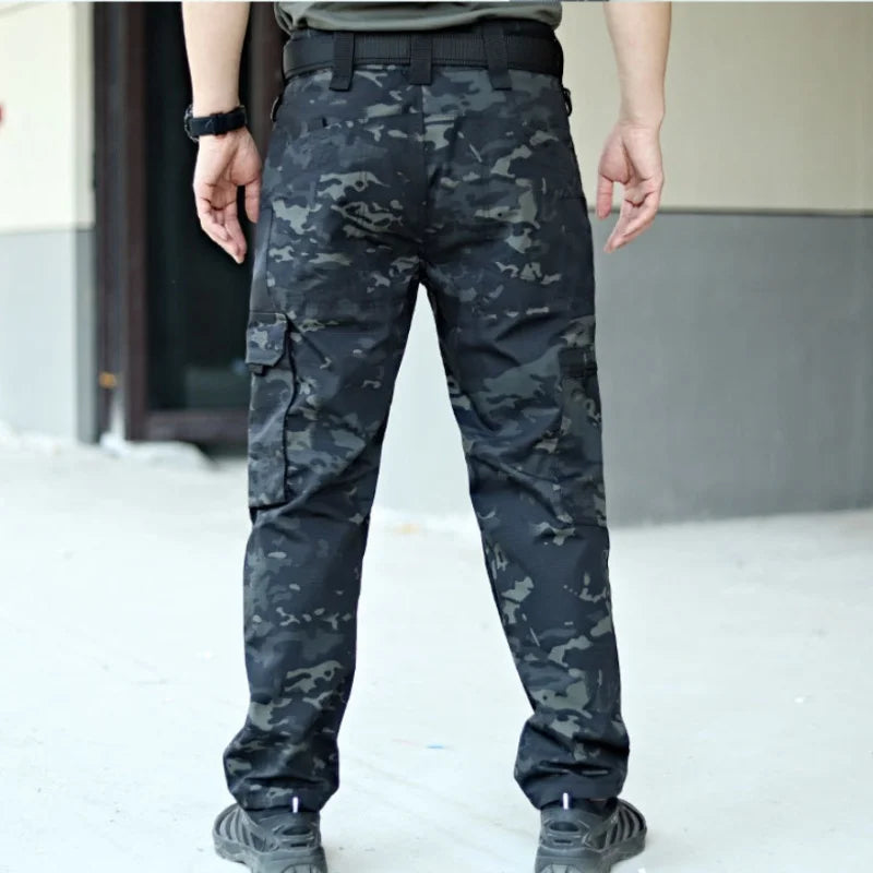 Men's Tactical Waterproof Cargo Pants – Durable Multi-Pocket Combat Trousers for Outdoor Work & Adventure