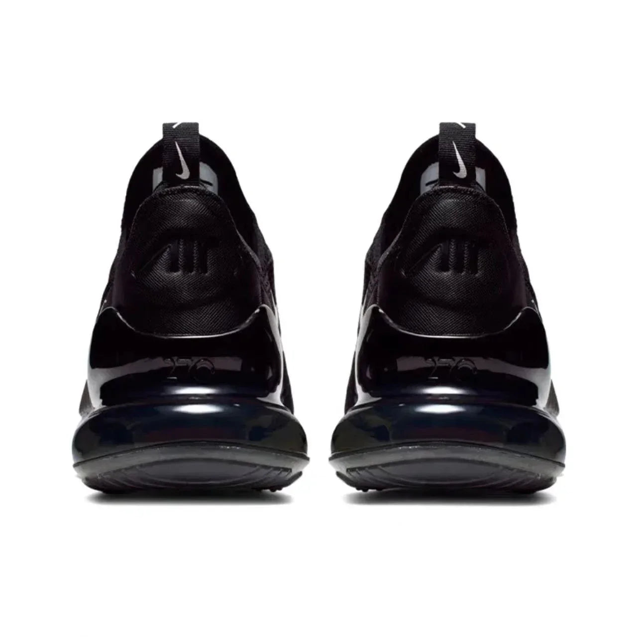 Nike Air Max 270 Running Shoes – Mesh, Shock Absorption, Non-Slip, Abrasion Resistant, Unisex Black & White Low Top
