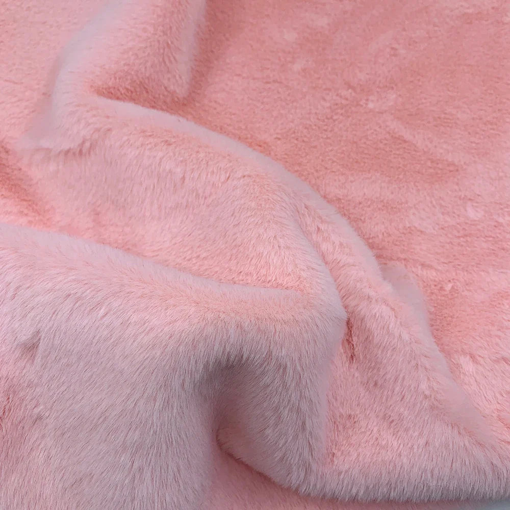 Faux Rabbit Fur Fabric – 50/80/160cm Super Soft 10mm Pile Plush Material for Stuffed Toys & Sewing