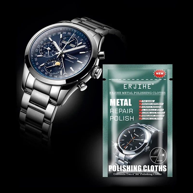 Metal Polishing Cloth Set - Jewelry and Watch Scratch Repair Cleaning Supplies