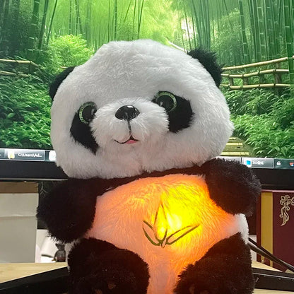 Breathing Panda Plush Toy – Soothing Sound & Light Doll for Babies and Kids, Musical Sleeping Companion