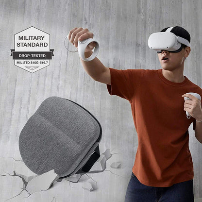 New Hard EVA Travel Storage Bag for Oculus Quest 2 VR Headset: Portable & Convenient Carrying Case for Controllers & Accessories